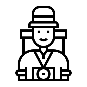 Tourist , Tourist , Traveler , Vacationer , Sightseer icon