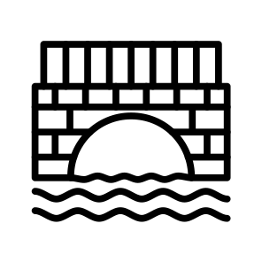 Bridge,structure,bridge Crossing,river,canal icon