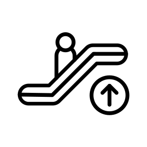 Escalator Up,escalator,escalator Sign,stairs,railway Station icon