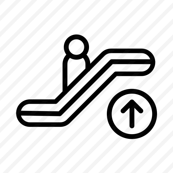 Escalator Up,escalator,escalator Sign,stairs,railway Station preview