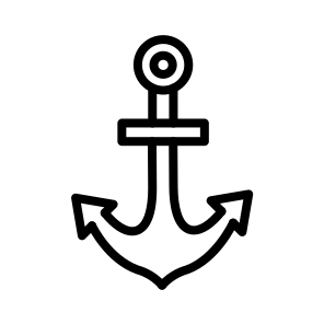 Anchor,navigation,symbol,shape,tools And Utensils icon