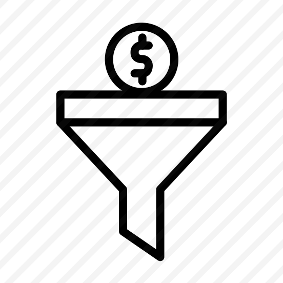 Conversion,funnel,money,dollar,filter preview