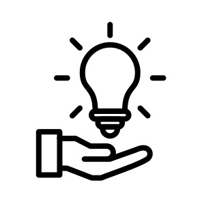 Idea,light Bulb,bulb,hand,ideas icon