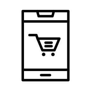 Online Shopping,shop,smartphone,marketing,commerce And Shopping icon
