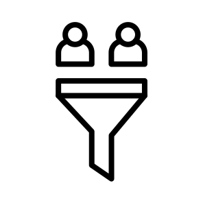 Sales Funnel,marketing,earn,people,filtering icon