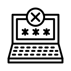 Denial,attack,service,security,laptop icon