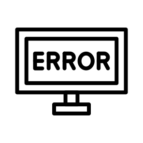 Error,alert,computer,monitor,screen icon