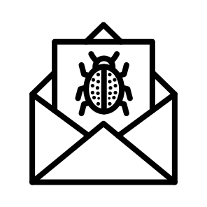 Mail,email,malware,virus,bug icon