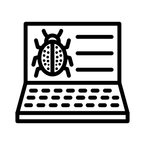 Malware,cyber Attack,antivirus,virus,laptop icon