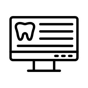Analysis,healthcare And Medical,dental Care,computer,tooth icon
