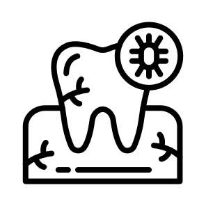 Infection,teeth,healthcare And Medical,dental Care,bacteria icon