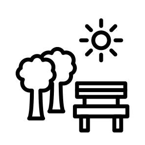 Park,nature,trees,bench,tree icon