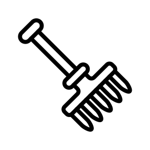 Rake,cleaning,garden,autumn,farm icon