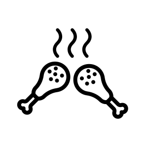 Roast,chicken,roast Chicken,food And Restaurant,chicken Leg icon