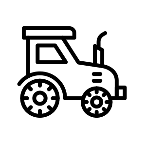 Tractor,farming,vehicle,transport,transportation icon