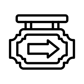Sign Post,post,directional Sign,right Way,sign icon