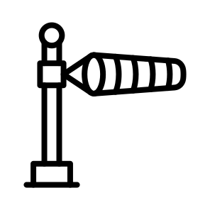 Windsock,wind,forecast,weather,signaling icon