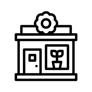 Florist,bloom,store,flowers,shop icon