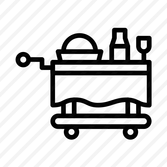 Food Trolley,room Service,food Cart,hotel Service,bedroom Service preview