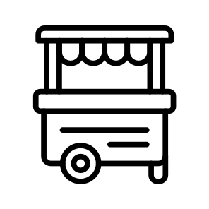 Street Food,food Cart,food Stand,food Stall,shop icon