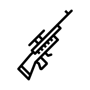 Designated Marksman Rifle, Dmr, Sniper, Firearm, Weapon, Rifle icon