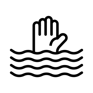Drown, Water, Submerge, Sinking, Immersion, Dive icon