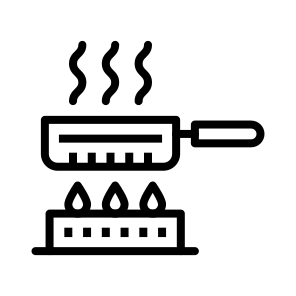 Frying Pan, Weapon, Cookware, Kitchen, Skillet, Cooking icon