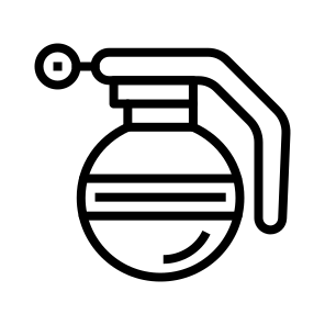 Grenade, Explosive, Weapon, Bomb, Handheld, Throw icon