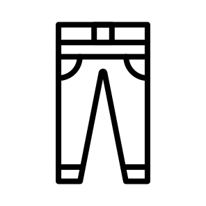 Pants, Clothing, Trousers, Bottoms, Apparel, Legwear icon