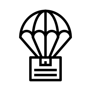 Parachute, Skydiving, Jump, Canopy, Landing, Aerial icon