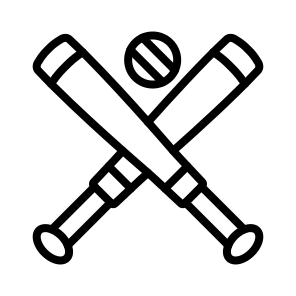 Baseball,sports Ball,softball,baseball Bat,sports And Competition icon
