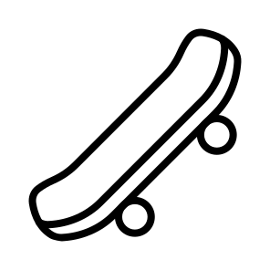 Skateboard,skateboarding,childhood,board,sports icon