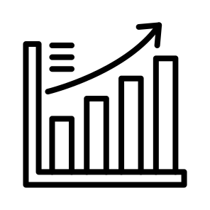 Growth,line Graph,diagram,graphic,arrow icon