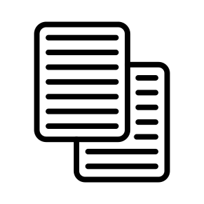 Copy,paper,two,sheets,document icon