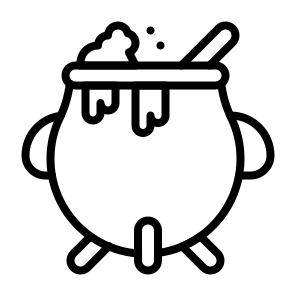 Cauldron, Cauldron, Pot, Cooking, Witchcraft, Magic, Boiling, Potion, Brew icon