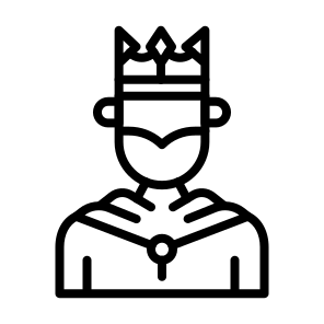 King, King, Royalty, Male Monarch, Ruler, Crown, Regal, Monarchy, Noble icon