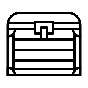 Treasure Box, Treasure, Box, Chest, Container, Valuable, Riches, Loot, Wealth icon