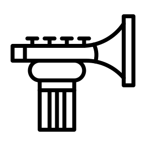 Trumpet, Trumpet, Musical Instrument, Brass, Music, Sound, Play, Band, Jazz icon