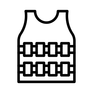 Bulletproof Vest, Body Armor, Protection, Kevlar, Shield, Safety icon