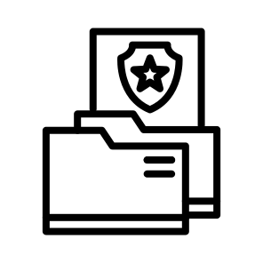 Confidential, Private, Secret, Classified, Sensitive, Restricted icon