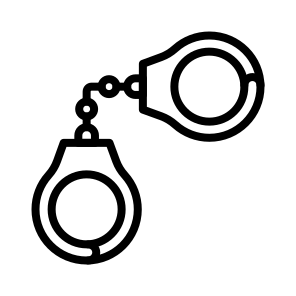 Handcuffs, Restraint, Shackles, Arrest, Metal, Restrain icon
