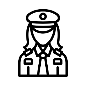 Lady Police, Female, Woman, Officer, Policewoman, Cop icon