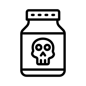 Poison, Toxin, Venom, Toxic, Deadly, Hazardous icon