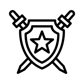 Police Badge, Insignia, Shield, Law, Cop, Emblem icon