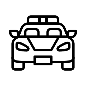 Police Car, Cruiser, Patrol, Vehicle, Squad, Cop Car icon