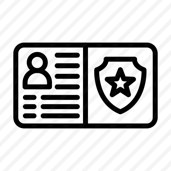 Police Id Card, Identification, Badge, Credentials, License, Authority preview