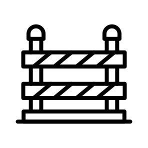 Police Line, Cordon, Boundary, Barrier, Restricted, Area icon