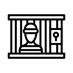 Prisoner, Inmate, Convict, Detainee, Captive, Offender icon
