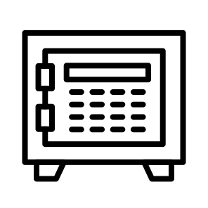 Safebox, Security, Vault, Strongbox, Storage, Lockbox icon