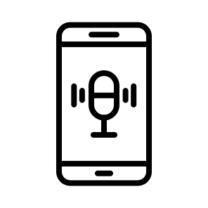 Voice Recorder, Audio, Recording, Device, Dictaphone, Microphone icon